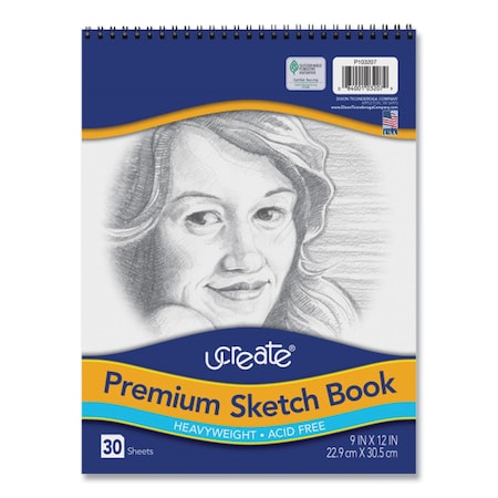 Pacon 9 x 12" White Sketch Book, 30 Pg 103207